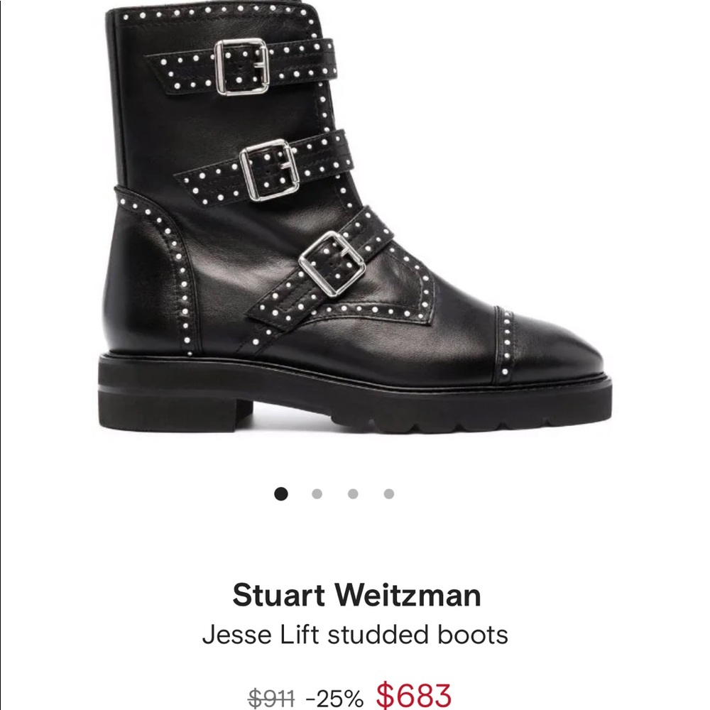 Stuart Weitzman Jessica lift studded boot